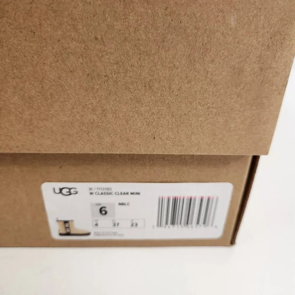 UGG Classic Clear Mini Boots Womens Size 6 Lime Green With Shoe Box - Picture 2 of 10